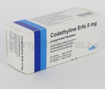 CODETHYLINE 5 MG 50 TABL (geneesmiddel)