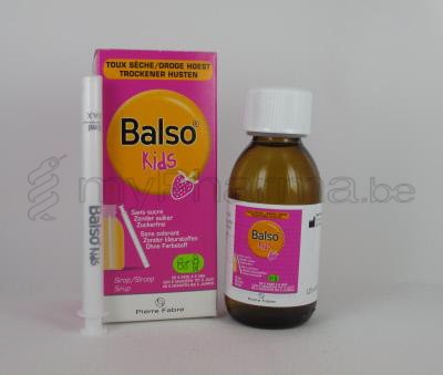 BALSO KIDS 125 ML HOESTSIROOP Z/SUIKER  (medisch hulpmiddel)